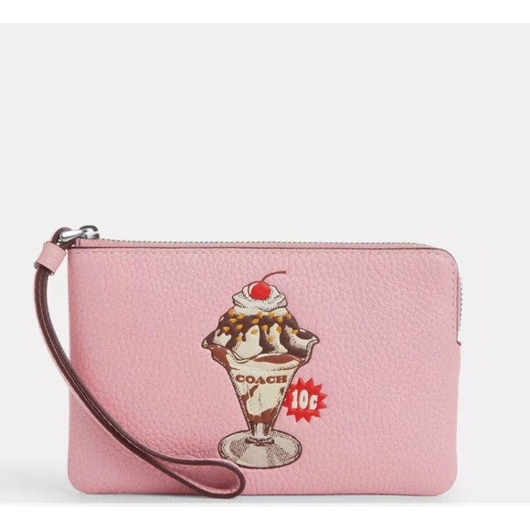 Coach Sundae Corner Zip Wristlet - Picture 1 of 2
